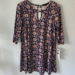 Quarter length Sleeve Mini Dress